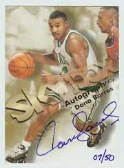 1998-99 SkyBox Premium Autographics Blue #10 Dana Barros