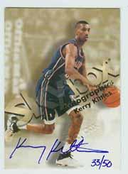 1998-99 SkyBox Premium Autographics Blue #71 Kerry Kittles