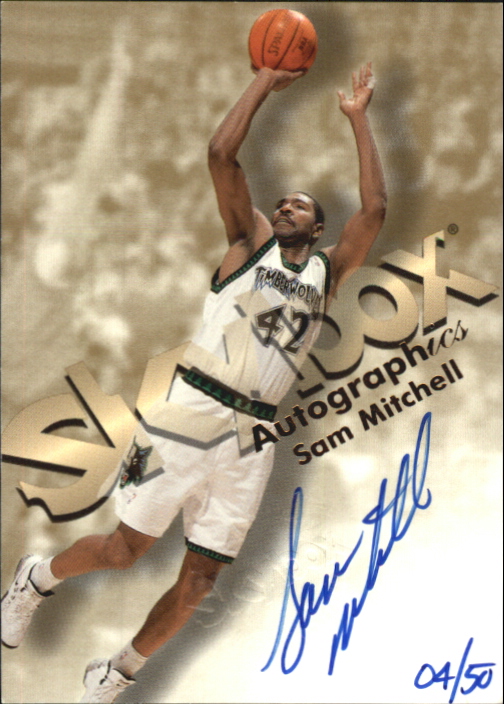 1998-99 SkyBox Premium Autographics Blue #86 Sam Mitchell