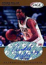 1999 SAGE Autographs Bronze #A36 Andre Miller/650