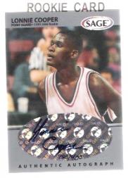 1999 SAGE Autographs Silver #A14 Lonnie Cooper/400