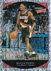 1999-00 Ultimate Victory Parallel 100 #66 Scottie Pippen