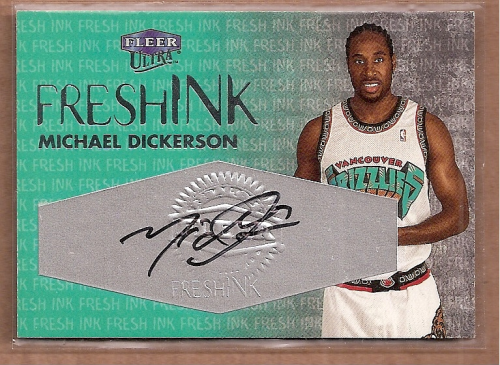 1999-00 Ultra Fresh Ink #12 Michael Dickerson/975