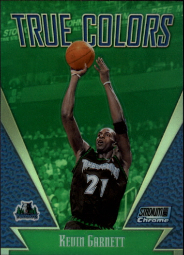 1999-00 Stadium Club Chrome True Colors Refractors #TC4 Kevin Garnett