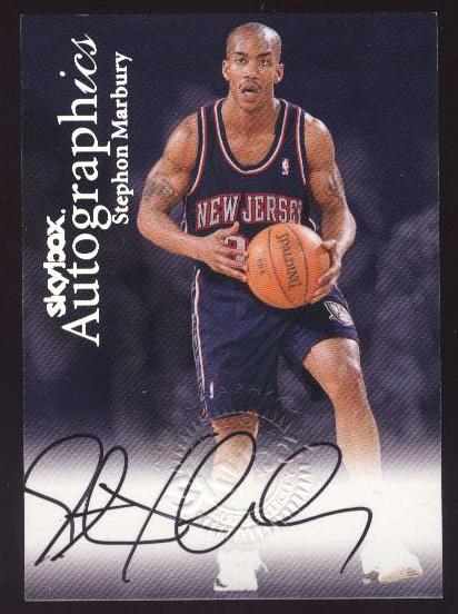 1999-00 SkyBox Premium Autographics #68 Stephon Marbury