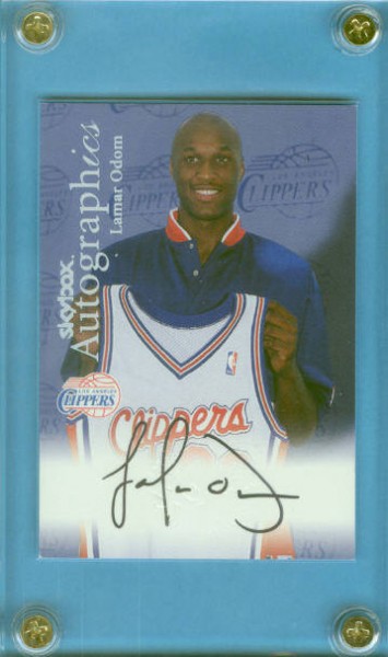 1999-00 SkyBox Premium Autographics #81 Lamar Odom
