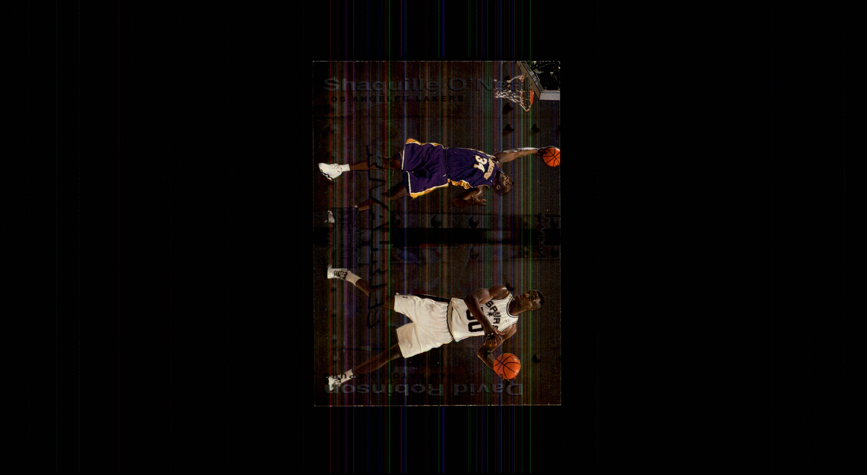 1999-00 Metal Rivalries #R12 Shaquille O'Neal/David Robinson