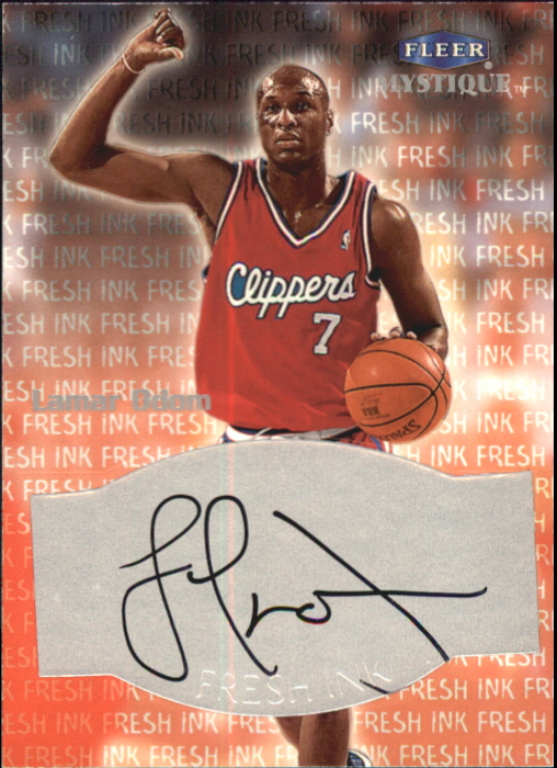 1999-00 Fleer Mystique Fresh Ink #31 Lamar Odom