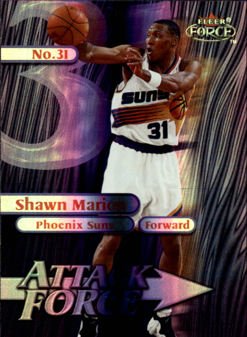 1999-00 Fleer Force Attack Force Forcefield #A11 Shawn Marion
