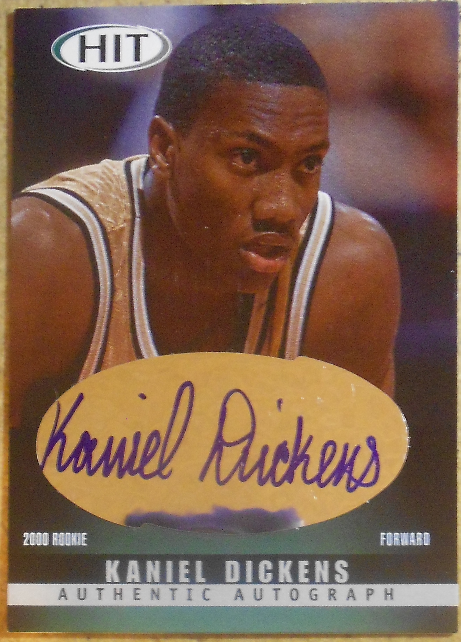 2000 SAGE HIT Autographs Emerald #40 Kaniel Dickens