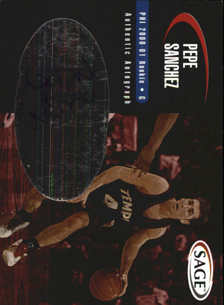 2000 SAGE Autographs #A43 Pepe Sanchez/999