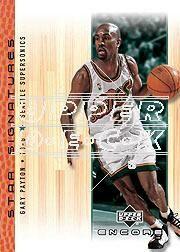 2000-01 Upper Deck Encore Star Signatures #GP Gary Payton