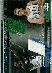 2000-01 Upper Deck Game Jerseys Combo 1 #DRLB Julius Erving/Larry Bird/50