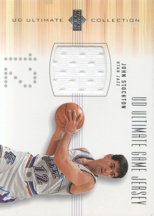 2000-01 Ultimate Collection Game Jerseys Silver #JSJ John Stockton