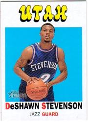 2000-01 Topps Heritage #47 DeShawn Stevenson RC
