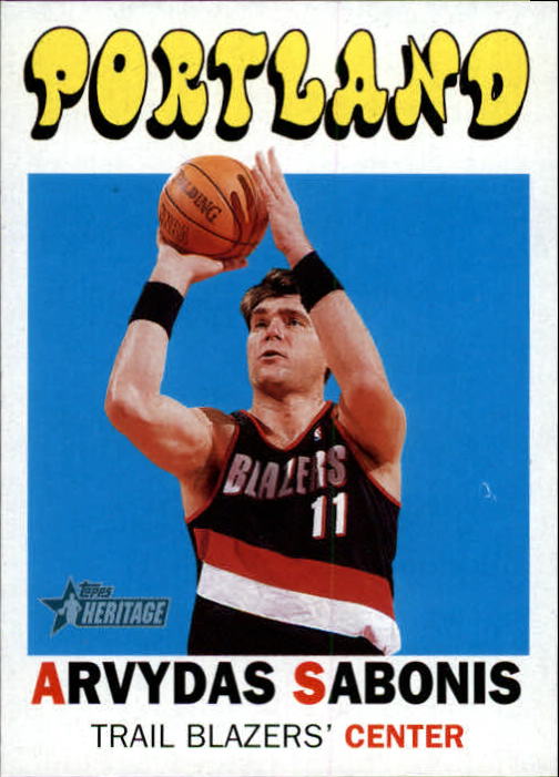 2000-01 Topps Heritage #124 Arvydas Sabonis