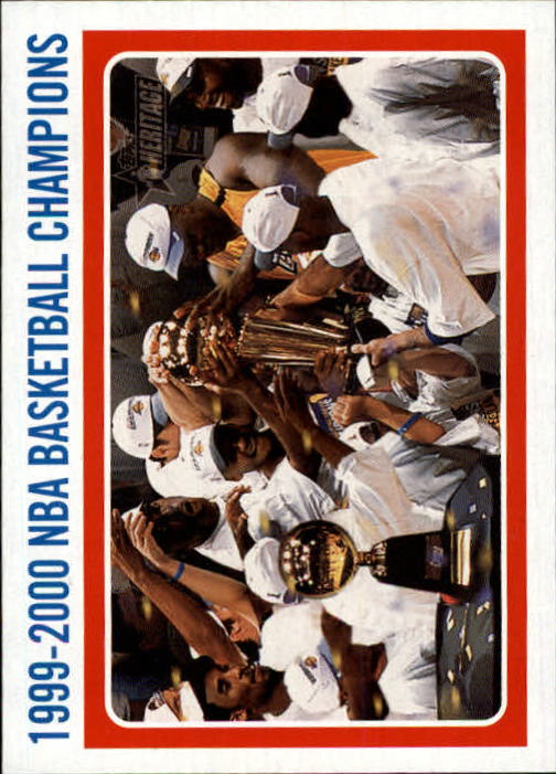 2000-01 Topps Heritage #137 L.A. Lakers CHAMP