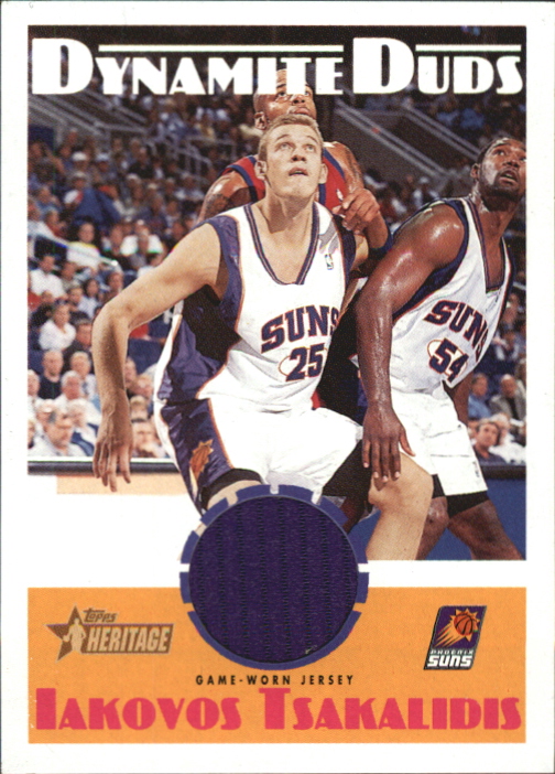 2000-01 Topps Heritage Dynamite Duds Game Jerseys #DD16 Iakovos Tsakalidis