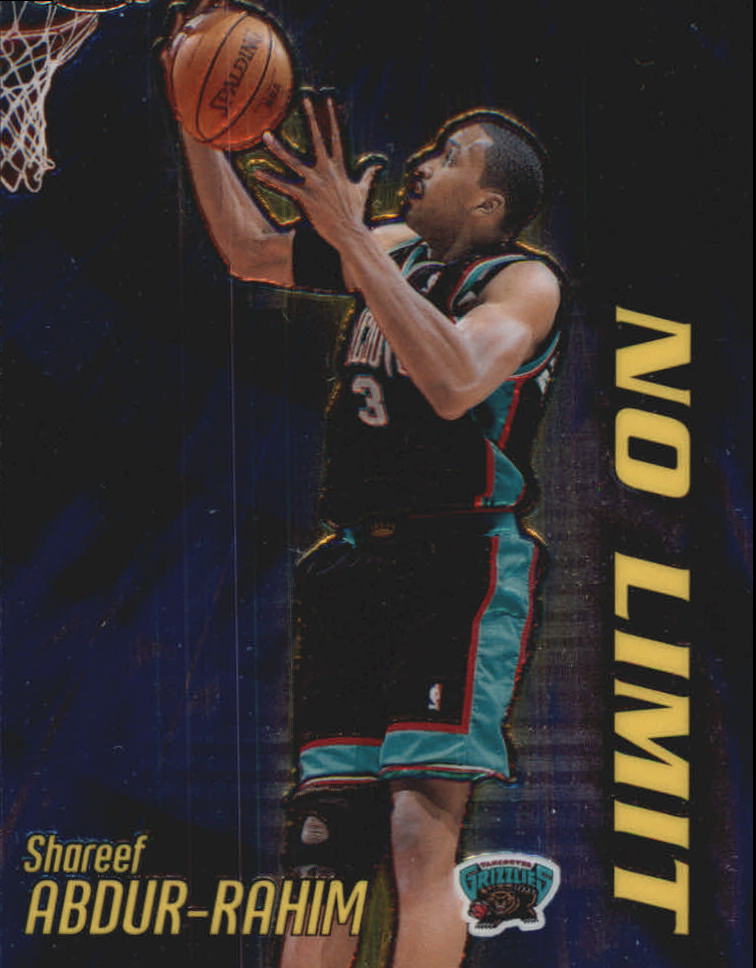 2000-01 Topps Chrome No Limit #NL10 Shareef Abdur-Rahim