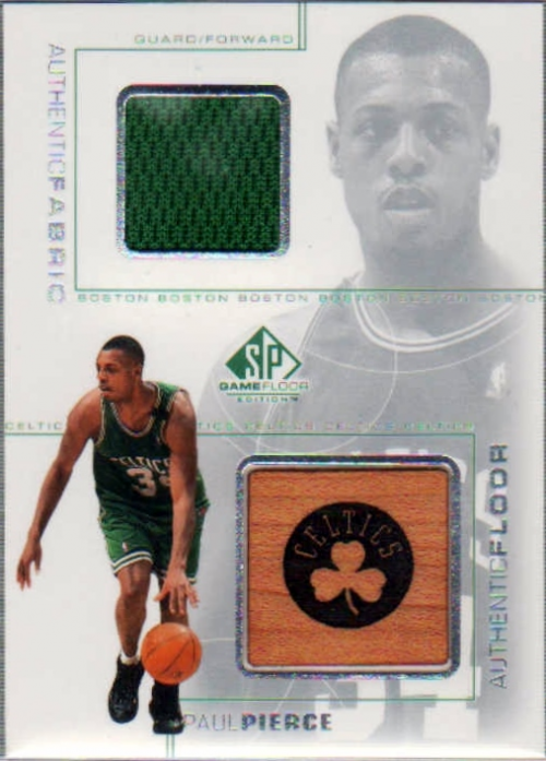 2000-01 SP Game Floor Authentic Fabric/Floor Combos #PPC Paul Pierce