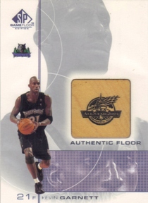 2000-01 SP Game Floor Authentic Floor #KG Kevin Garnett AS