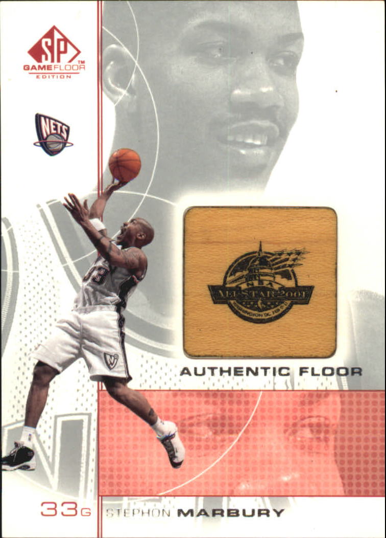 2000-01 SP Game Floor Authentic Floor #SM Stephon Marbury AS