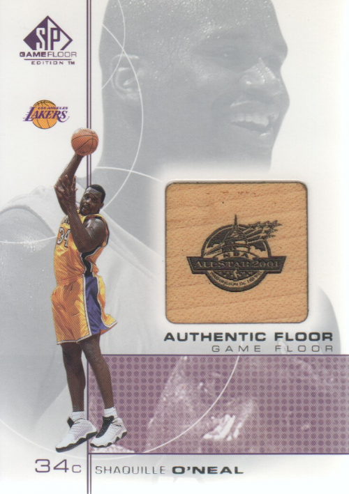 2000-01 SP Game Floor Authentic Floor #SO Shaquille O'Neal