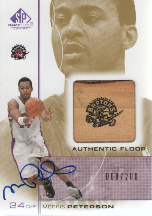 2000-01 SP Game Floor Authentic Floor Autographs #MPA Morris Peterson/200