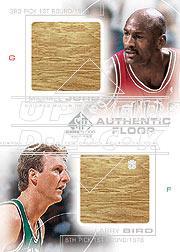 2000-01 SP Game Floor Authentic Floor Combos #C6 Michael Jordan/Larry Bird