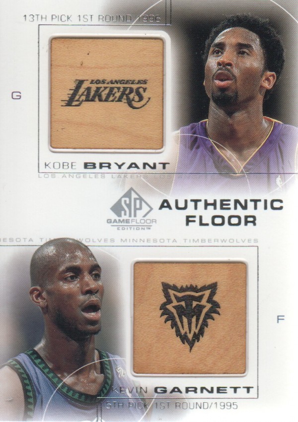 2000-01 SP Game Floor Authentic Floor Combos #C20 Kobe Bryant/Kevin Garnett