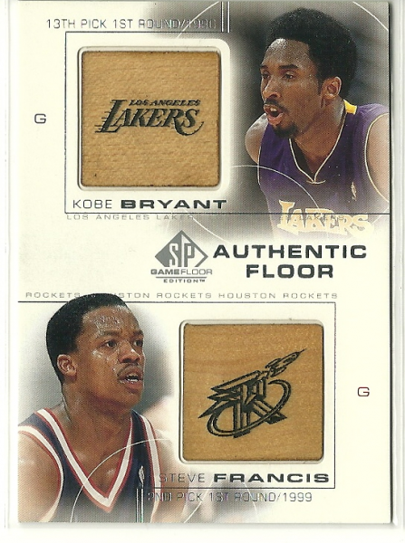 2000-01 SP Game Floor Authentic Floor Combos #C26 Kobe Bryant/Steve Francis