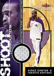 2000-01 Fleer Triple Crown Shoot Arounds #1 Vince Carter
