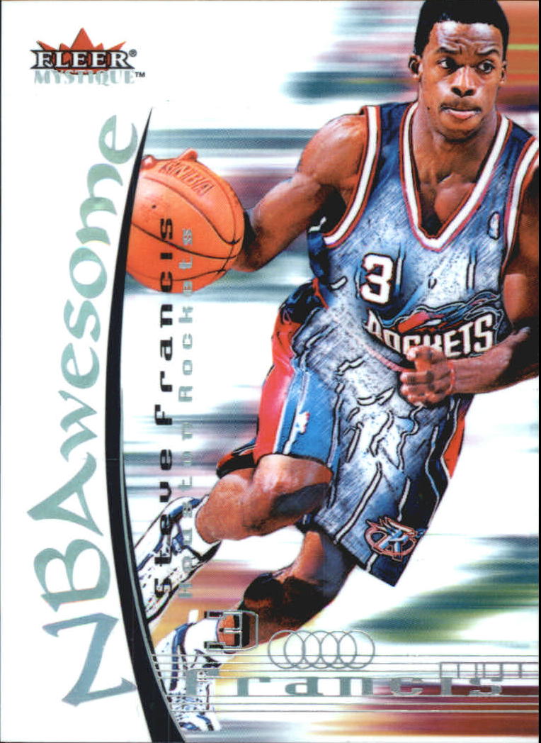 2000-01 Fleer Mystique NBAwesome #NA2 Steve Francis