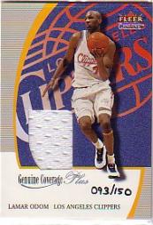 2000-01 Fleer Genuine Genuine Coverage Plus #4 Lamar Odom