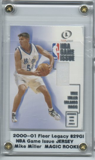 2000-01 Fleer Legacy NBA Game Issue #GI29 Mike Miller
