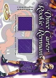2000-01 Fleer Futures Vince Carter Rookie Remnants #NNO Vince Carter FLR JSY/15