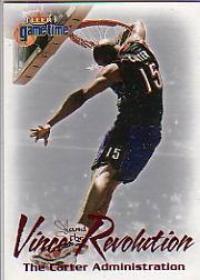 2000-01 Fleer Game Time Vince and the Revolution #10 Vince Carter