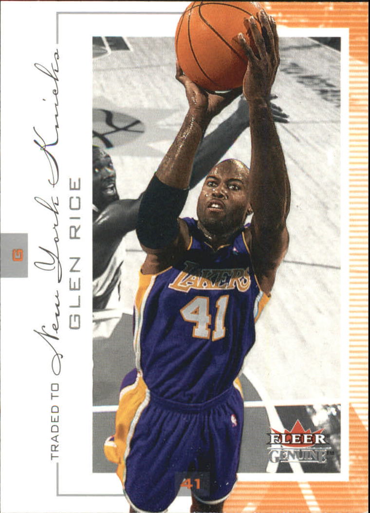 2000-01 Fleer Genuine #38 Glen Rice