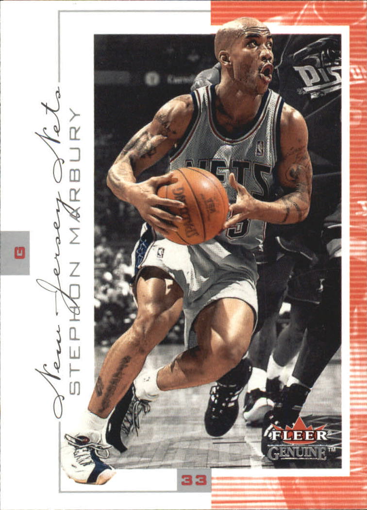 2000-01 Fleer Genuine #64 Stephon Marbury