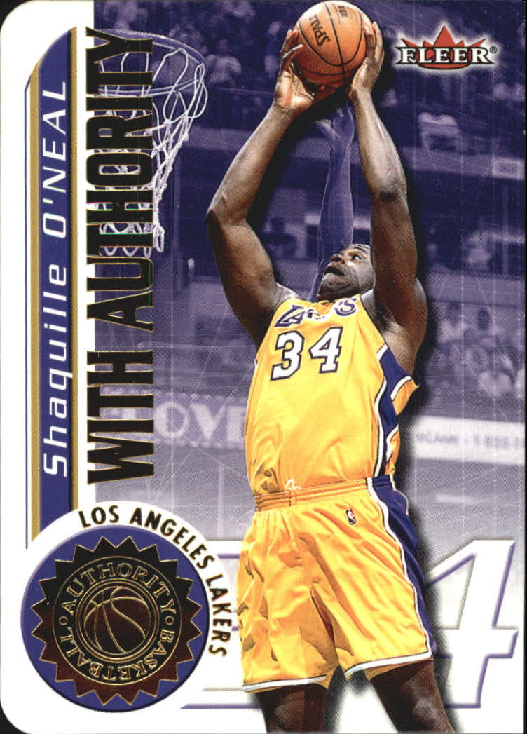 2000-01 Fleer Authority With Authority #WA14 Shaquille O'Neal