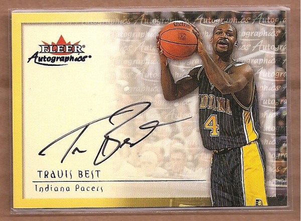 2000-01 Fleer Autographics #4 Travis Best