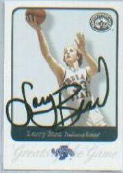 2001 Greats of the Game Autographs #9 Larry Bird/200