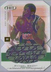 2001 SAGE HIT Autographs Die Cuts #A2 Michael Wright