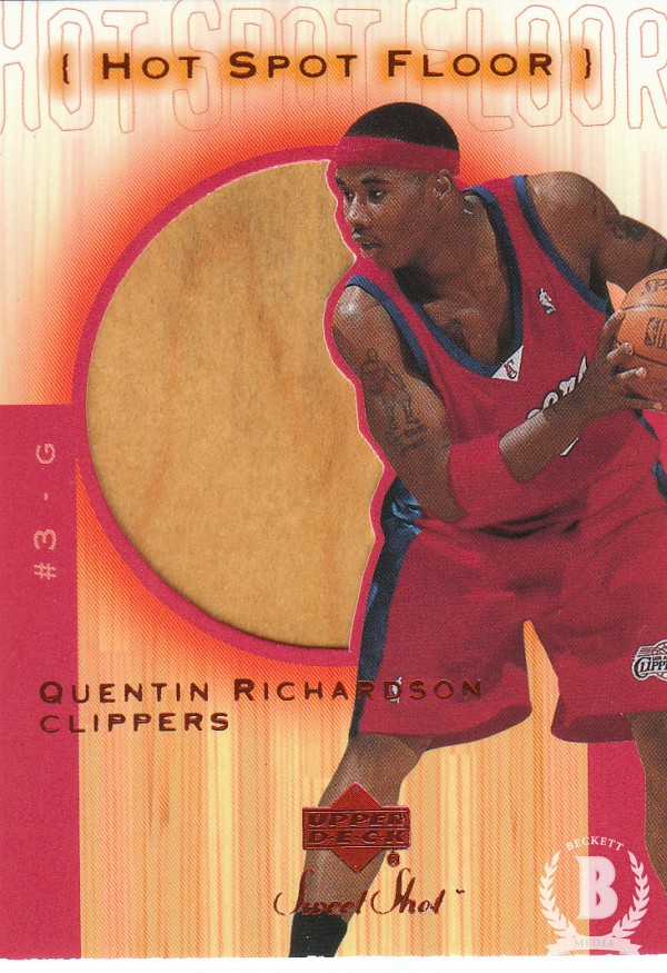 2001-02 Sweet Shot Hot Spot Floor #QRF Quentin Richardson