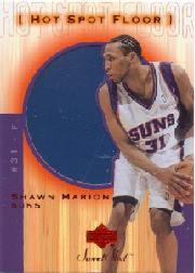 2001-02 Sweet Shot Hot Spot Floor #SHF Shawn Marion