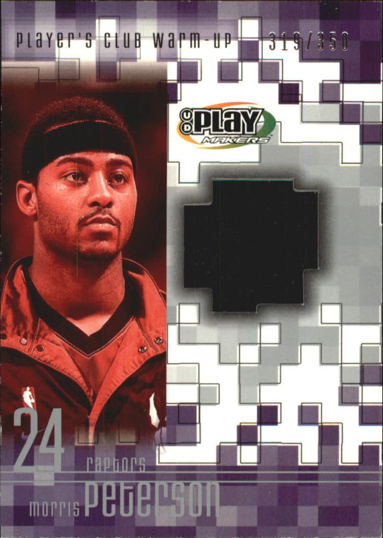 2001-02 Upper Deck Playmakers PC Warm Up #MPW Morris Peterson