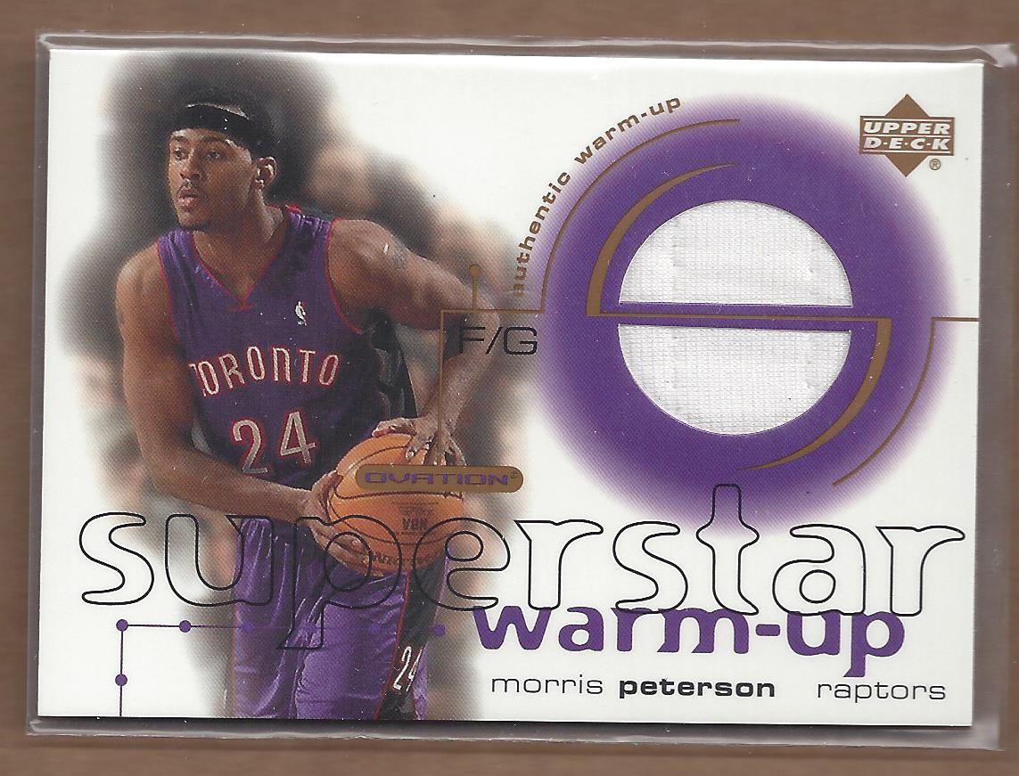 2001-02 Upper Deck Ovation Superstar Warm-Ups #MP Morris Peterson