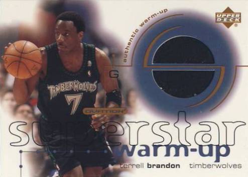 2001-02 Upper Deck Ovation Superstar Warm-Ups #TB Terrell Brandon