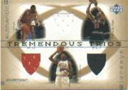 2001-02 Upper Deck Ovation Tremendous Trios #RMRAJC Ron Mercer/Ron Artest/Marcus Fizer