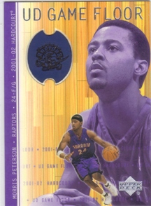 2001-02 Upper Deck Hardcourt UD Game Floor #MP Morris Peterson